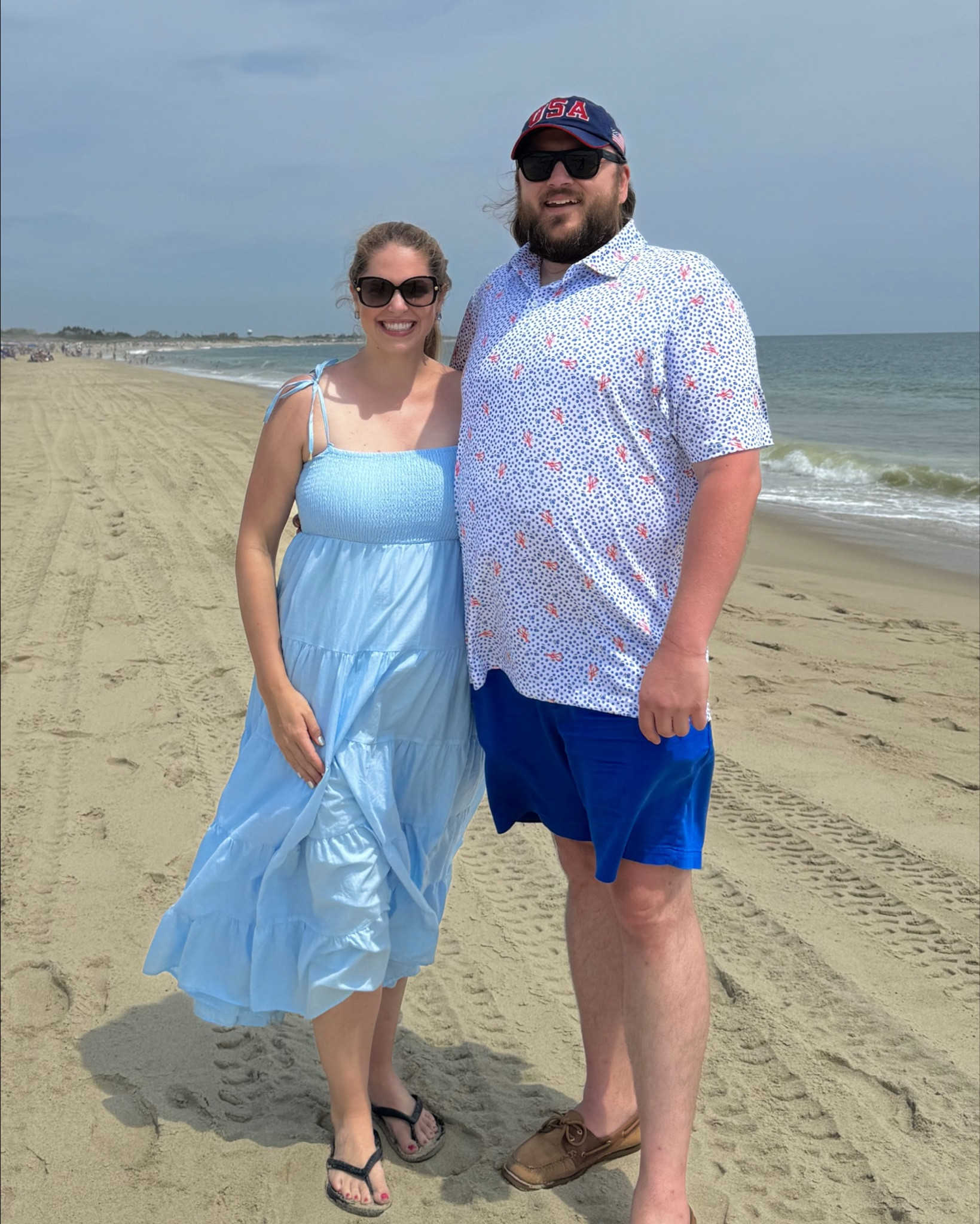For my 1000th post, thank you for taking my pictures and planning our trip around hydrangea houses. 

We for right I to Nantucket with this blue dress and blue shorts. The shirt I got Andrew has blueberries and little red lobsters. 🦞 

#LTKMens #LTKFindsUnder100