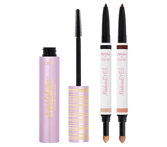 tarte 30-Second Eye 3-Piece Kit with Mascara & Shadow/Liner - QVC.com | QVC