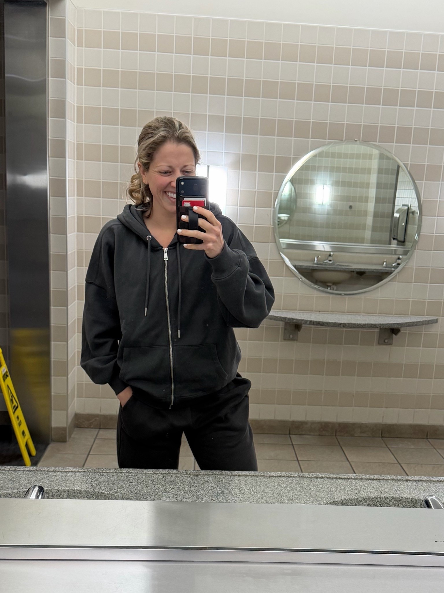 The perfect travel sweat pant set. I ordered a large in the sweatshirt and medium bottoms for a looser fit!

#LTKTravel #LTKGiftGuide #LTKActive