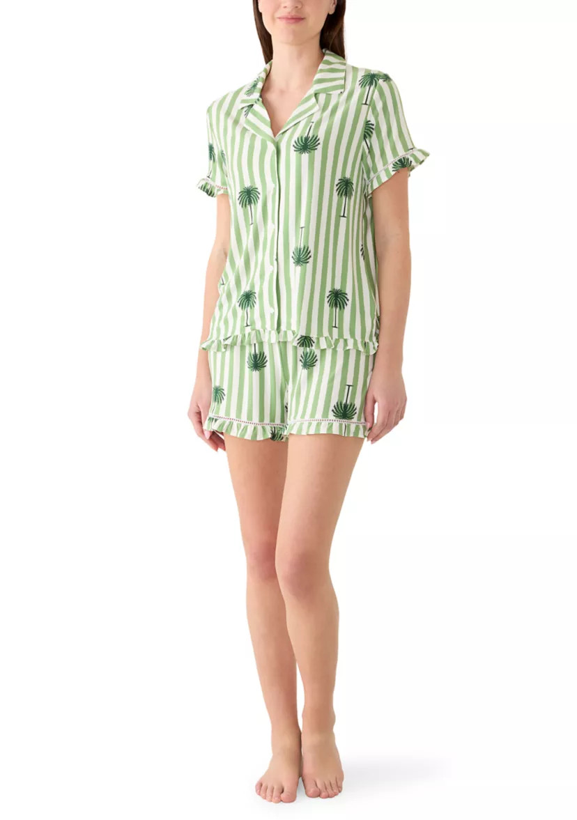 Women's Shirt and Shorts Print Pajama Set | Belk
