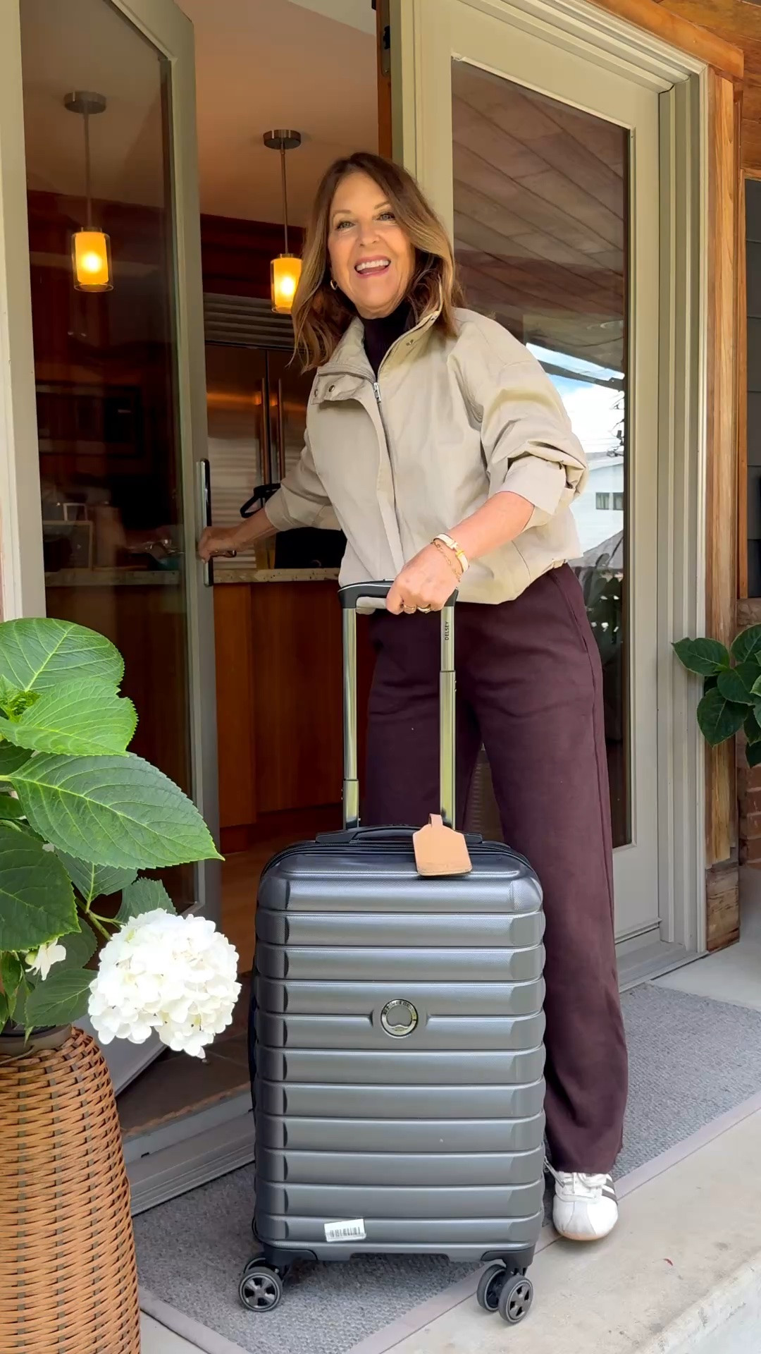 I Love this elevated loungewear set. It'soft & comfortable, perfect for travel. 

Top runs tts - I'm wearing size Xs. 
Pants run tts but because they are knit I’d recommend sizing up. 

Love the jacket style and It's water resistant. Fits roomy. I'm wearing a xxs.

#LTKootd #LTKOver40 #LTKPetite