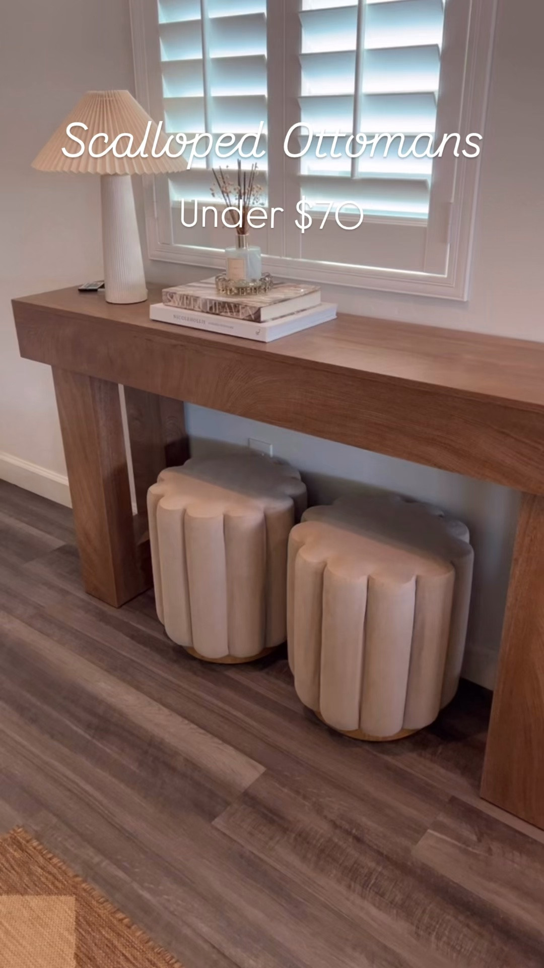 Beige ottoman under $70 a piece, they look so upscale!

#LTKHome #LTKSeasonal #LTKmomlife