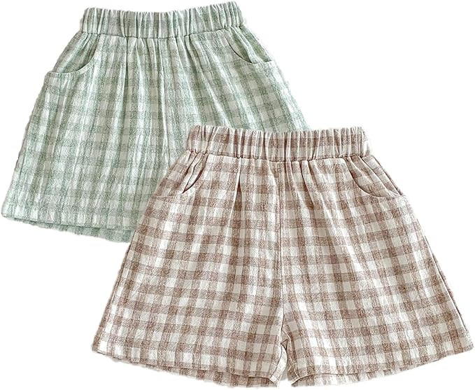 Ashmyova Classic Shorts for Boys Thin Cotton Stripe Elastics Waist Casual Summer Toddler Shorts L... | Amazon (US)