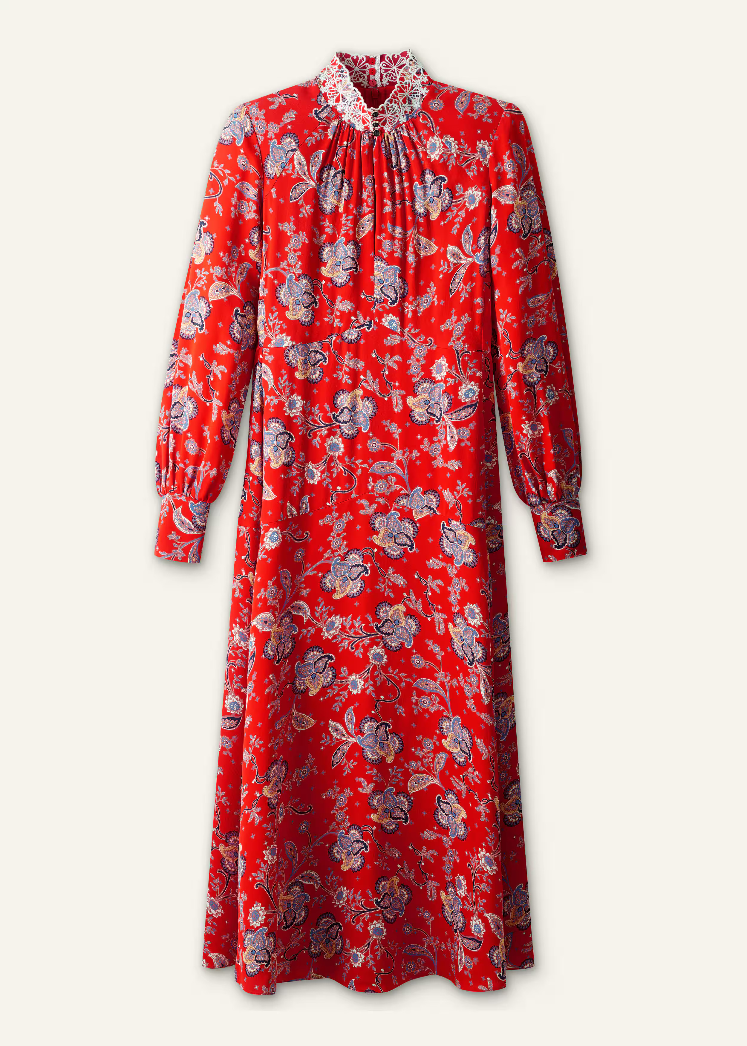 Fit + Flare Maxi Dress Fluid Crepe | ME+EM US