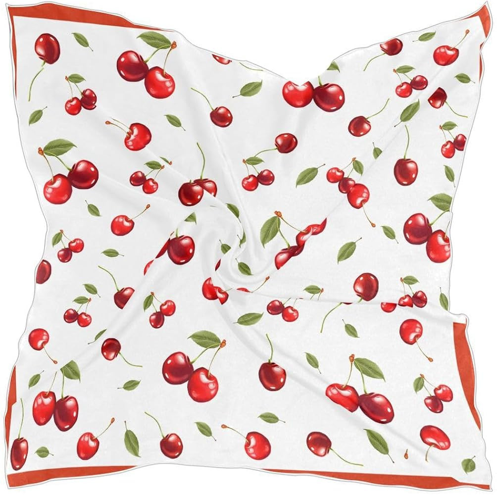 Women's Fashion Silk Scarf Square Satin Headscarf Neck Scarf Head Hair Wraps | Amazon (US)