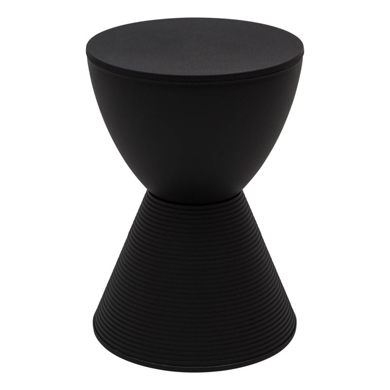 Contemporary Design Modern Round  Boyd Side Table - Black | Walmart (US)