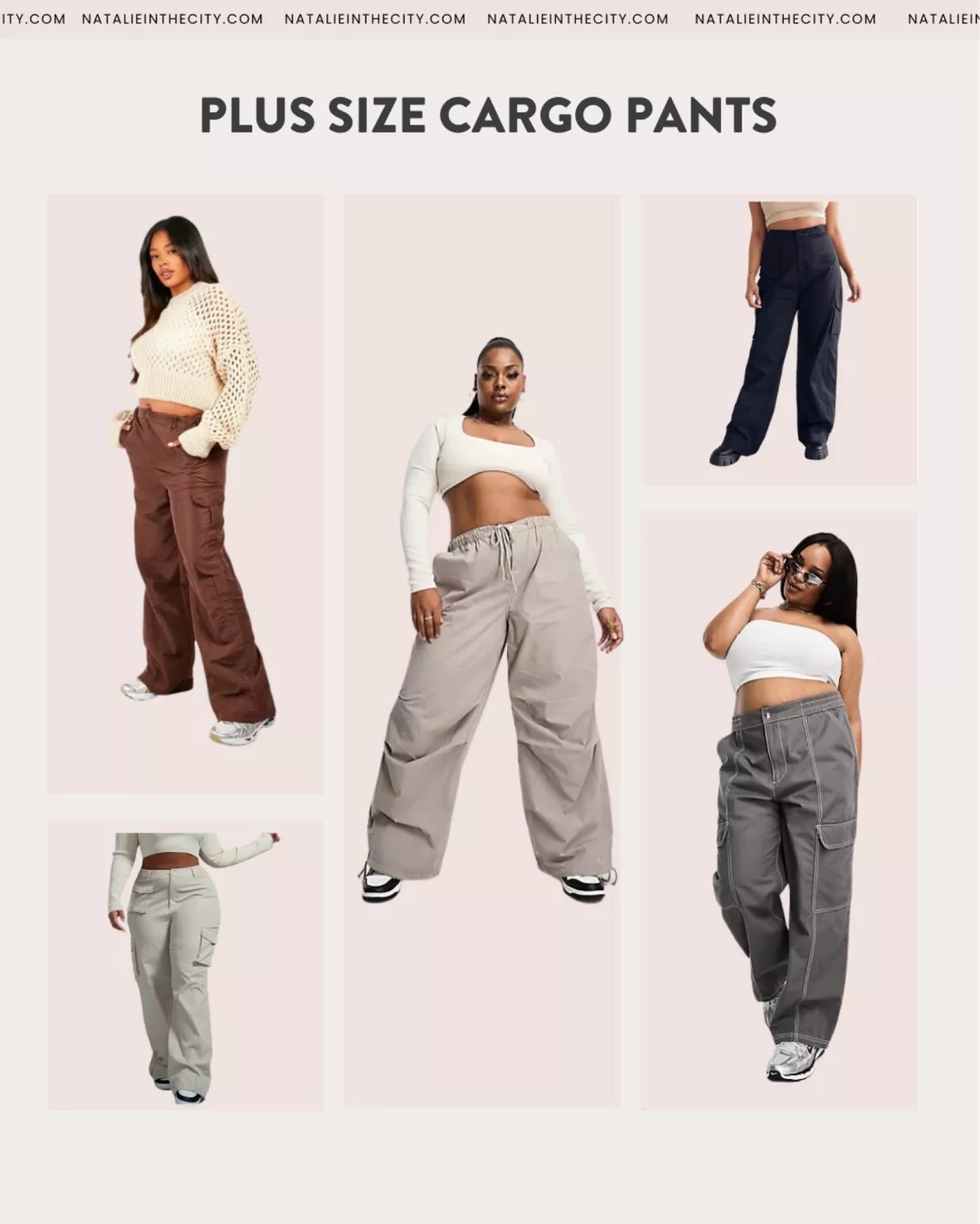 Plus Wide Leg Cargo Pants curated on LTK