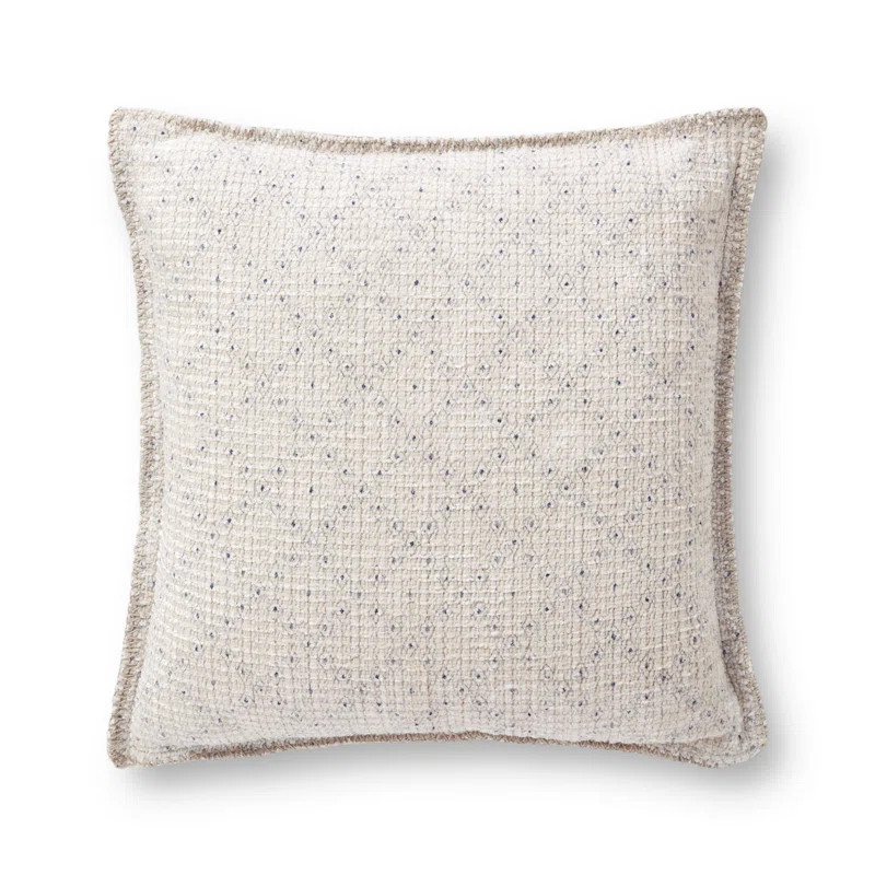 PCJ0005 IVORY / BLUE 22" X 22" Pillow | Wayfair Professional