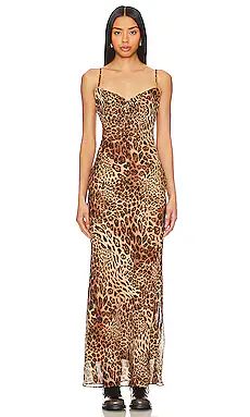 superdown Dexi Maxi Dress in Brown Leopard from Revolve.com | Revolve Clothing (Global)