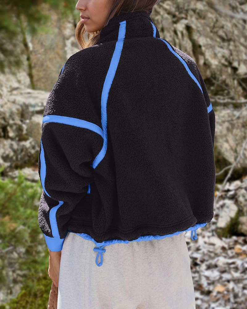 Gacaky Womens Fuzzy Fleece Jacket Winter Casual Full Zip Warm Jackets Fashion Shacket Coats Outwe... | Amazon (US)