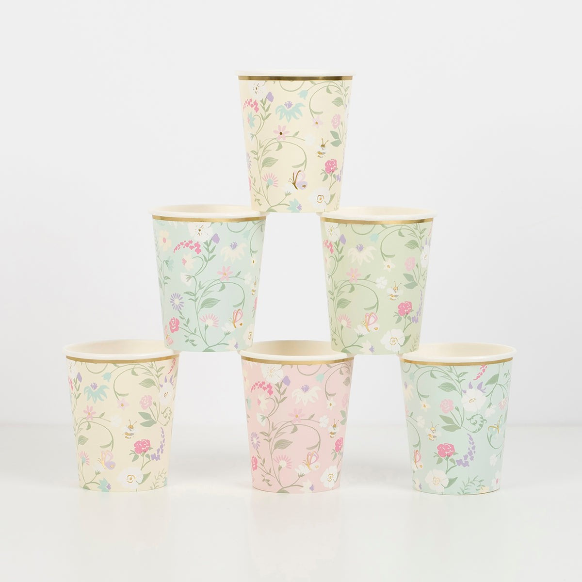Ladurée Paris Floral Cups (x 8) | Meri Meri