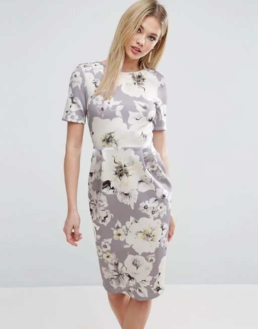 ASOS Wiggle Dress in Floral | ASOS US