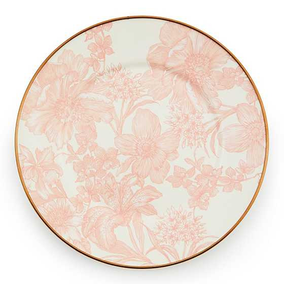 Rosy English Garden Enamel Salad/Dessert Plate | MacKenzie-Childs