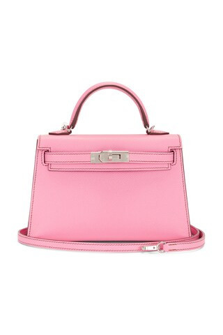 Hermes Epsom Kelly 20 Handbag in Pink | FWRD 