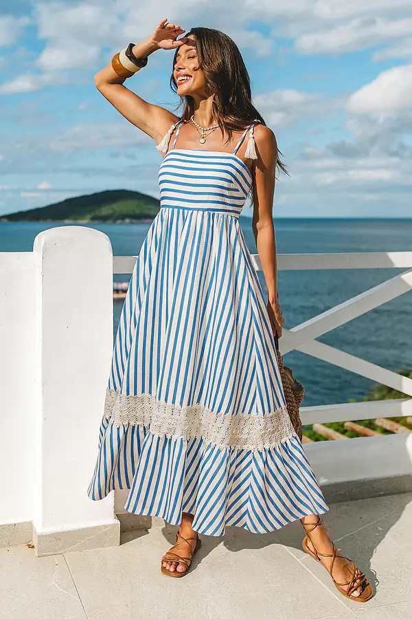 Stars Are Aligned Striped Maxi Dress | Cupshe US
