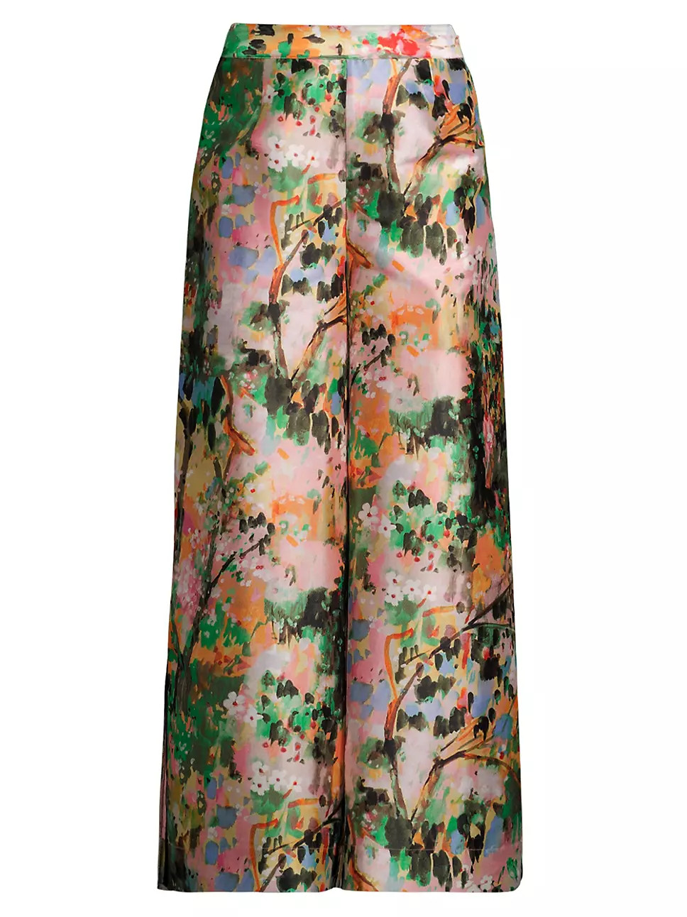 Silk Painterly Palazzo Pants | Saks Fifth Avenue