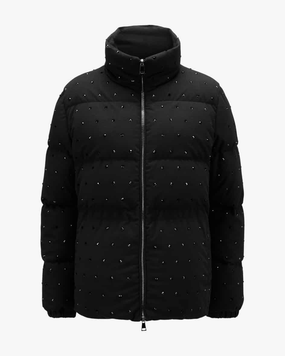 Fuligule down jacket for women by Moncler in black. This extravagant
model is stylishly completed... | Lodenfrey (DACH)