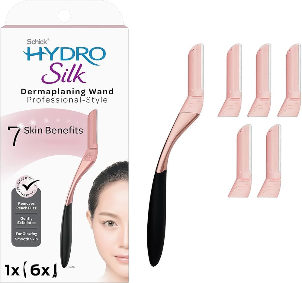 Schick Hydro Silk Dermaplaning Wand, Dermaplaning Tool for Face with 6 Refill Blades | Dermaplane... | Amazon (US)