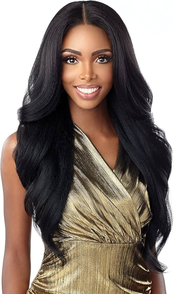 Sensationnel Butta Lace Wigs - Unit 16 Extra Wide 5 Inch Deep Parting Synthetic Preplucked Hairli... | Amazon (US)