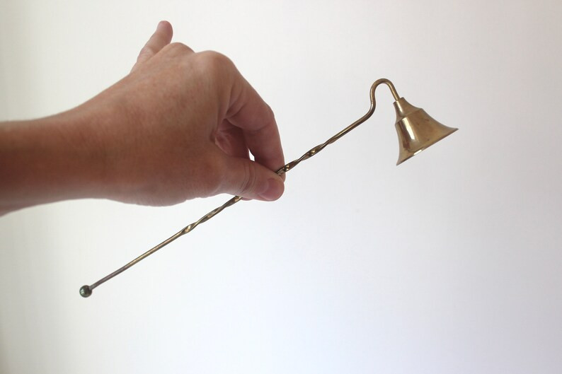 Vintage Brass Candle Snuffer Twisted Handle Light Patina | Etsy | Etsy (US)