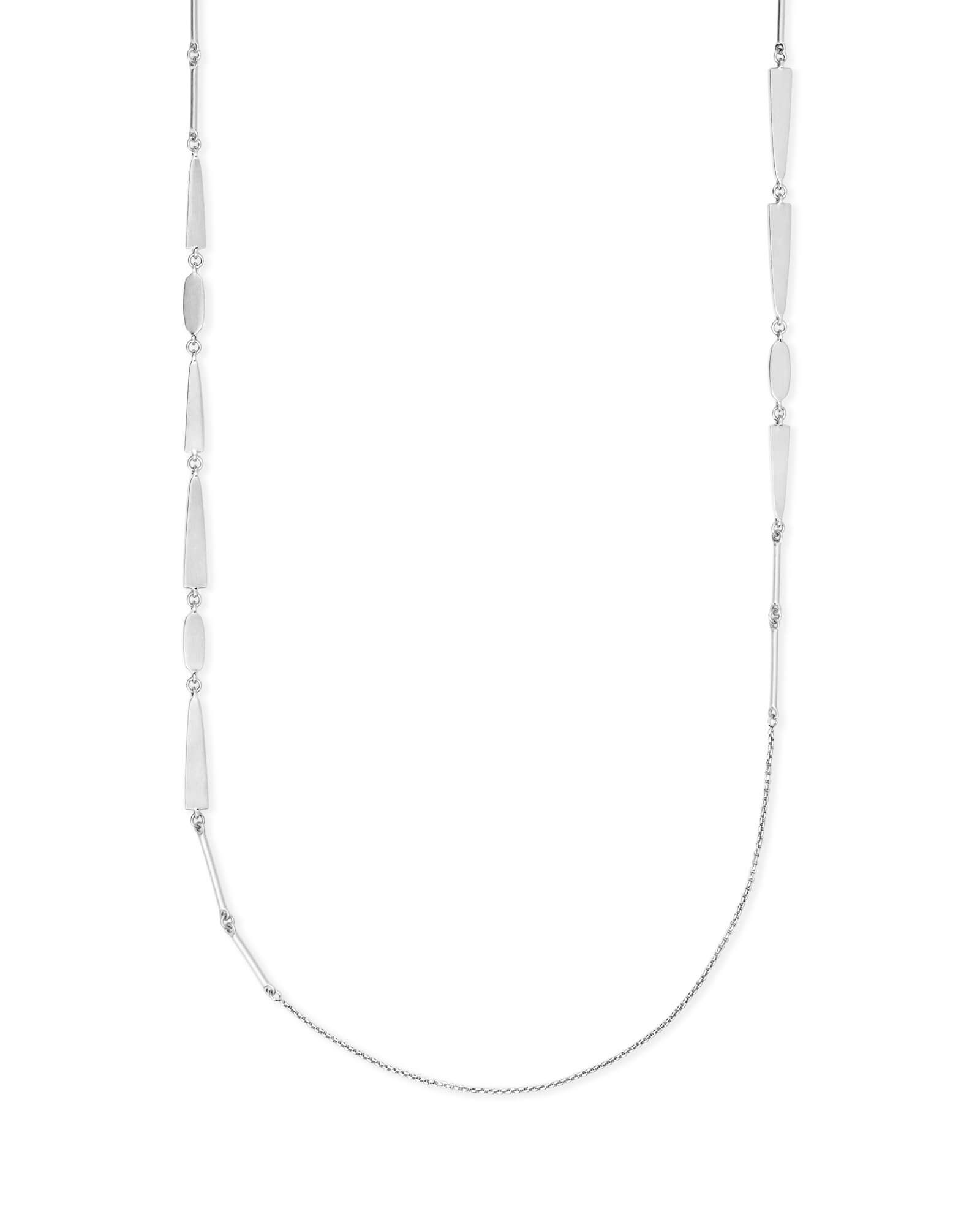 Averil Long Necklace in Bright Silver | Kendra Scott | Kendra Scott