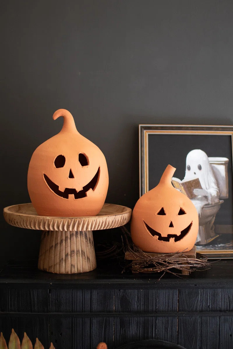 2-Piece Handcrafted Ceramic Lantern Set | Birch Lane