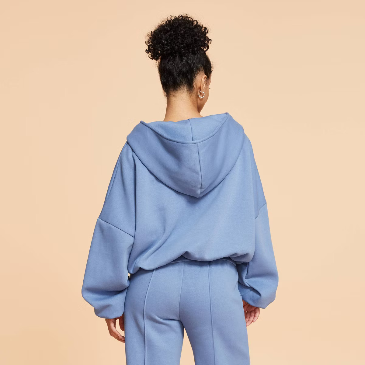 Blogilates Women's Marshmallow Full Zip Hooded Sweatshirt | Target