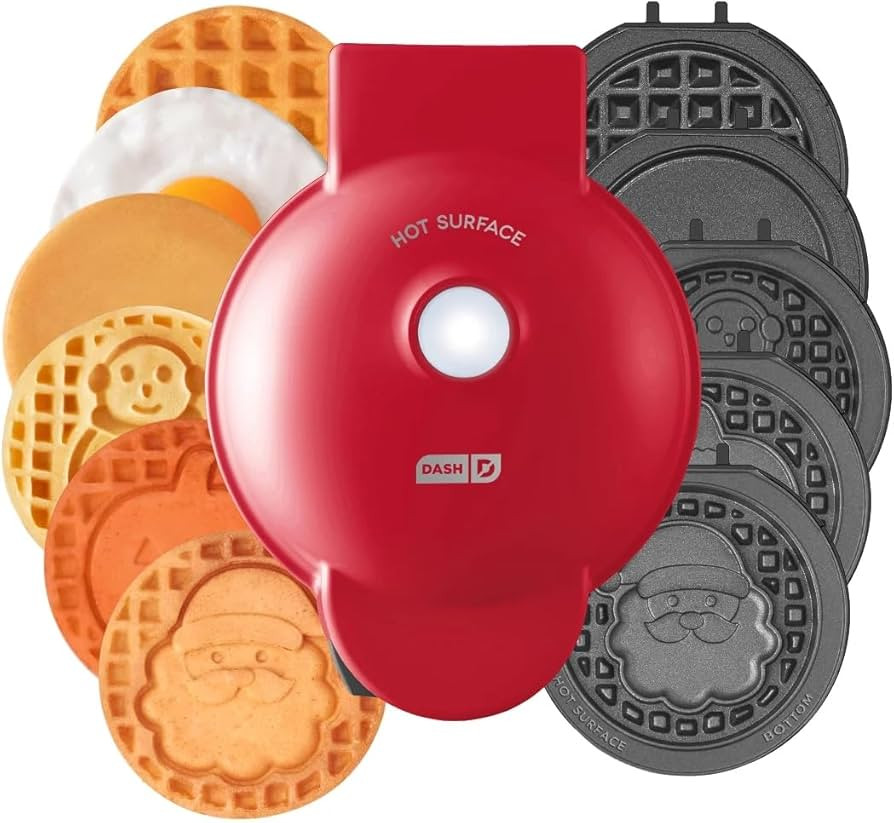 DASH Multimaker with 7 Removable Plates: Waffle Iron & Griddle + 3 Themed Plates - Santa Pumpkin ... | Amazon (US)