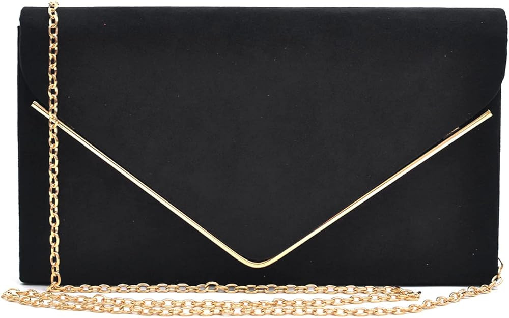 Dasein Women Faux Suede Evening Clutch Bags Formal Party Clutches Wedding Purses Cocktail Prom Cl... | Amazon (US)