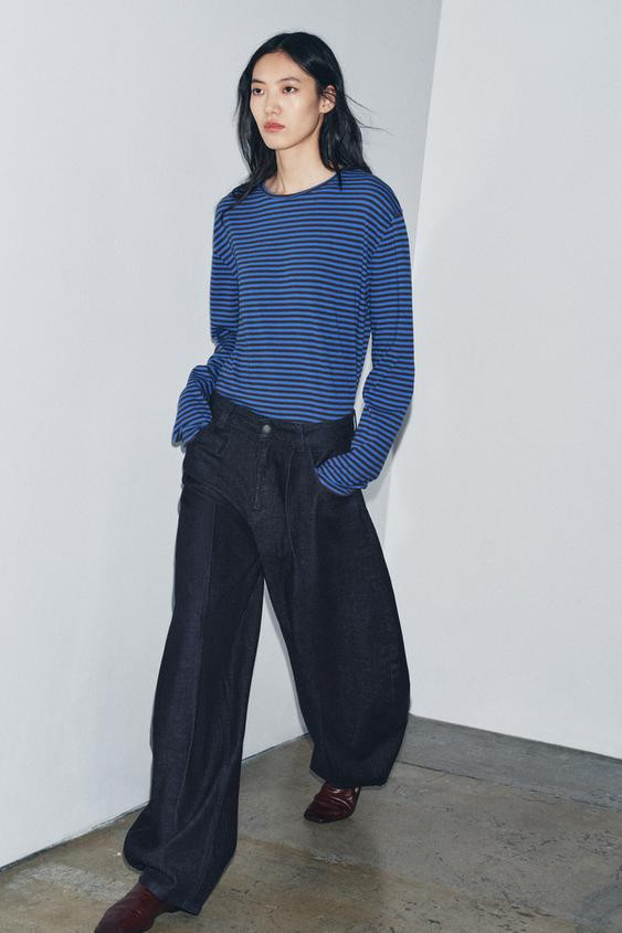 ZW COLLECTION MID-RISE BALLOON JEANS | Zara US
