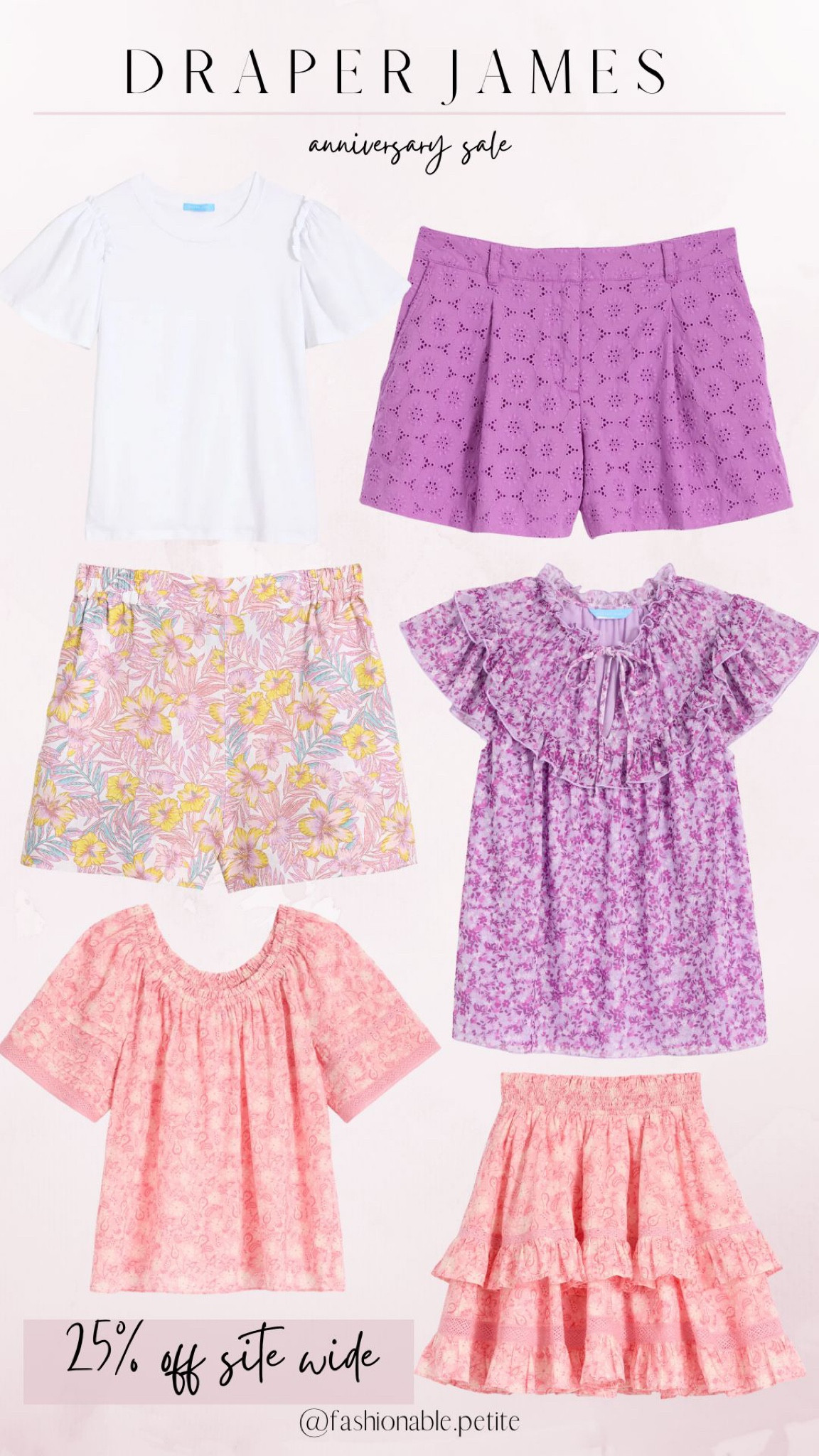 25% off site wide at Draper James! 


Summer outfit, summer fashion, shorts, eyelet, pull on shorts, summer outfits, women’s fashion 

#LTKsalealert