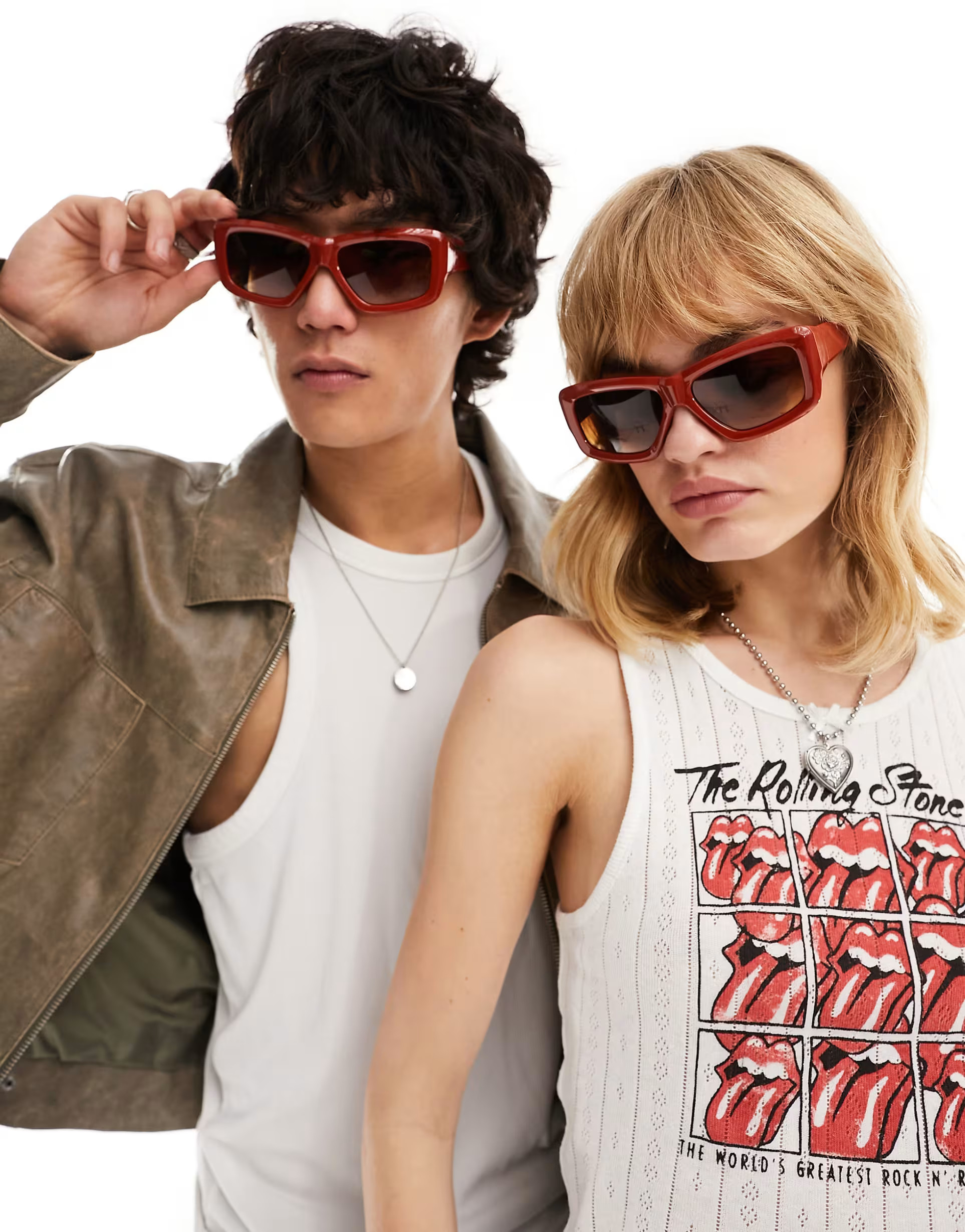 AJ Morgan chunky sunglasses in rust | ASOS | ASOS (Global)