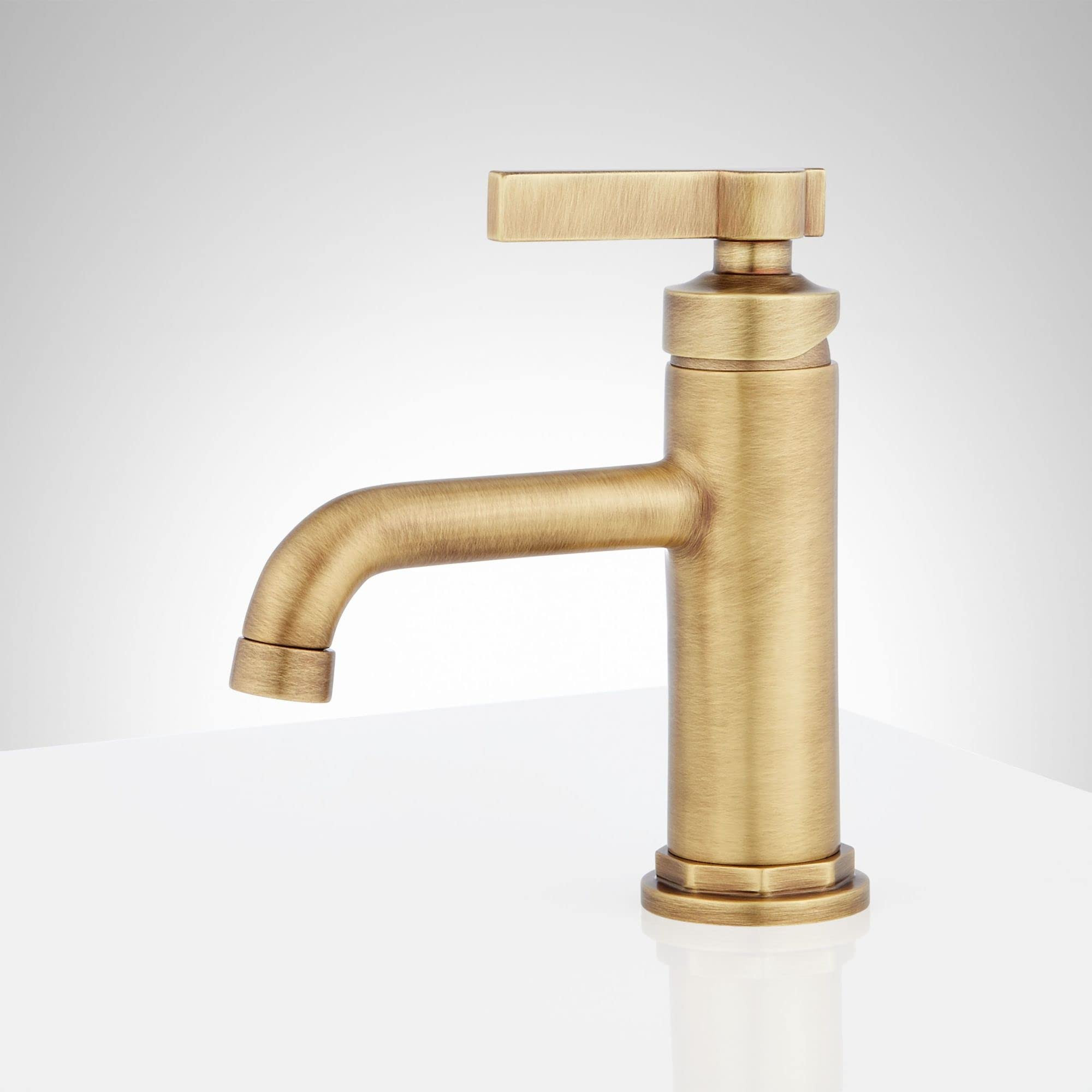 Signature Hardware 477023 Greyfield 1.2 GPM Single Hole Bathroom Faucet with Metal Lever Handle a... | Amazon (US)