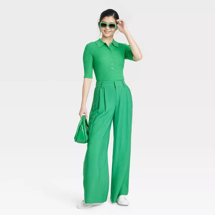 Women's High-Rise Wide Leg Pants - A New Day™ | Target