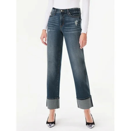 Scoop Women s and Women s Plus Benton Cuffed Ankle Jeans 25 27 and 29 Inseams Sizes 0-26 | Walmart (US)