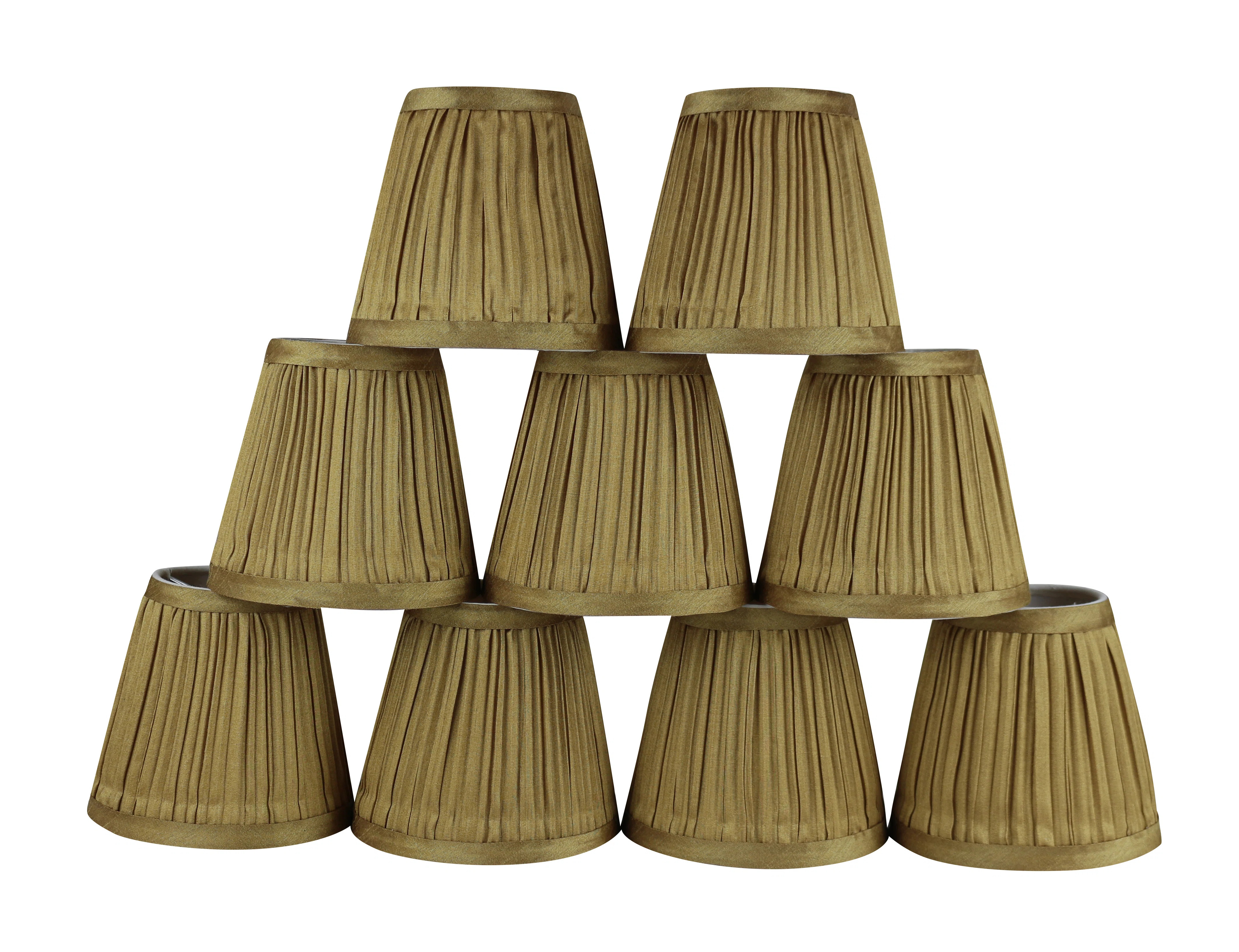 Astoria Grand 4.5" H x 6" W Silk/Shantung Empire Candelabra Shade ( Clip On ) | Wayfair | Wayfair North America
