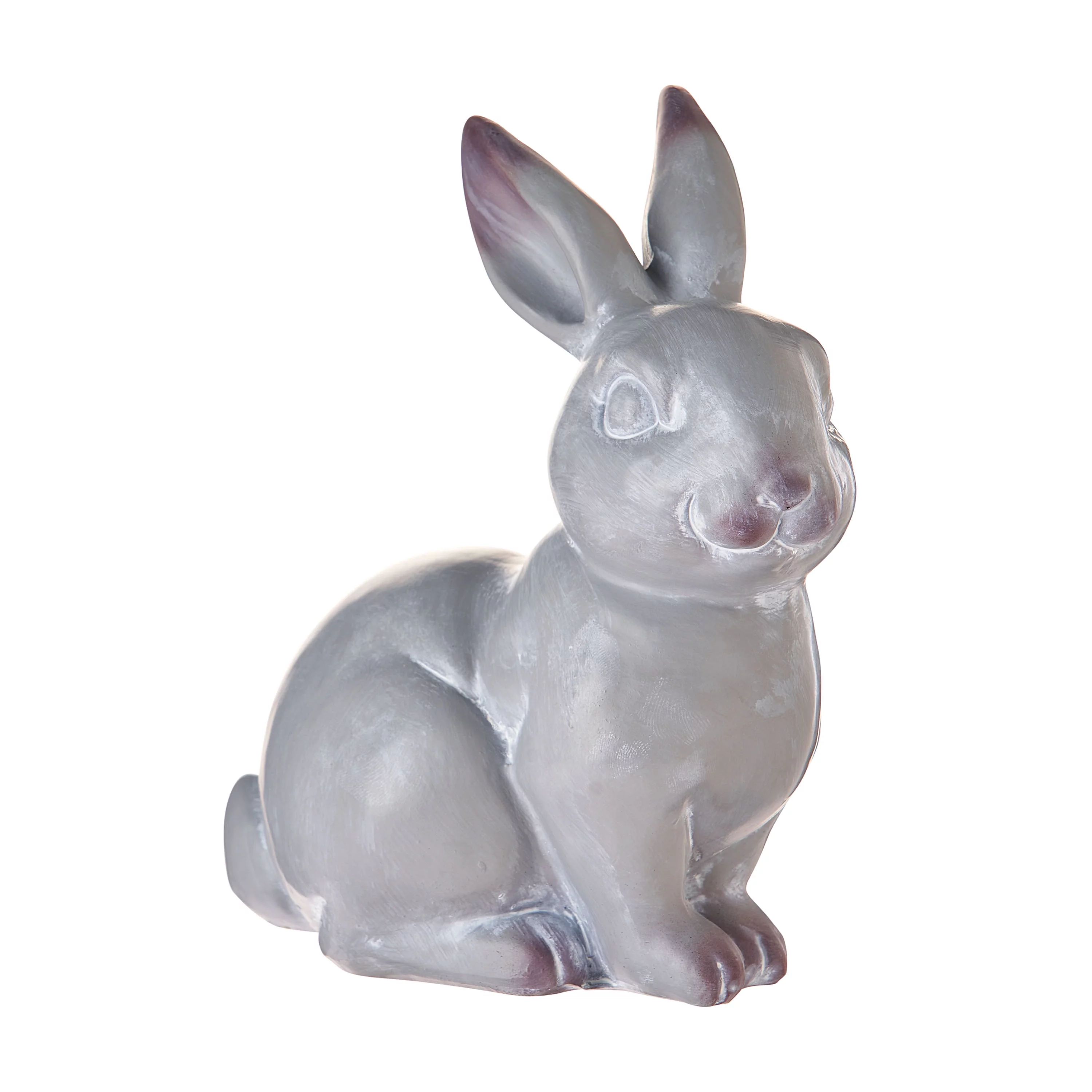Way To Celebrate Easter Decoration, Sitting Bunny, Concrete Gray Finish, 5..5" - Walmart.com | Walmart (US)