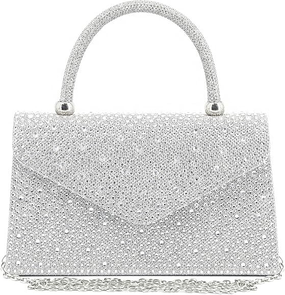 Gabrine Women's Luxury Rhinestone Decor Evening Bag Party Clutches Wedding Purses Cocktail Prom H... | Amazon (US)