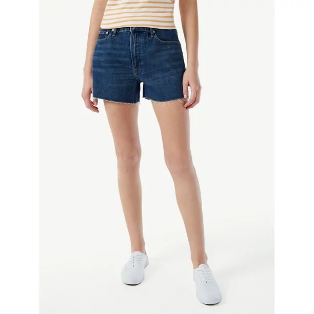 Free Assembly Women's 90's Cut Off Shorts - Walmart.com | Walmart (US)