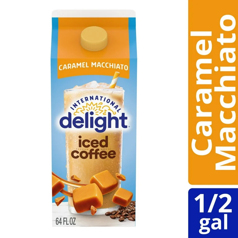 International Delight Ready to Drink Caramel Macchiato Iced Coffee, 64 fl oz Carton | Walmart (US)