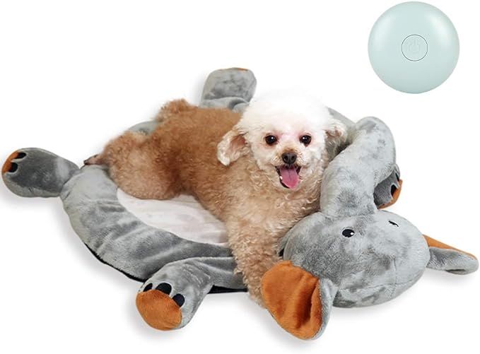 WEOK Heartbeat Puppy Toy, Dog Anxiety Relief Toys with Heartbeat, Dog Heartbeat Toy Bed Mat for A... | Amazon (US)