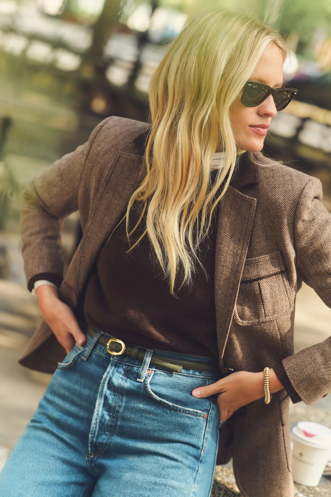 Chestnut Herringbone Cawley Blazer | Tuckernuck (US)