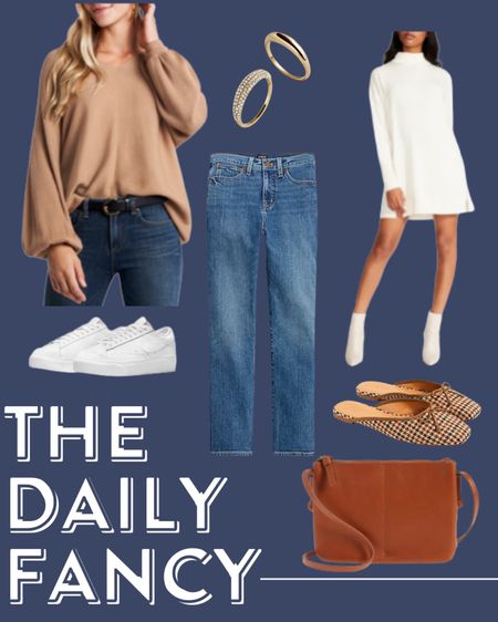 Cute fall styles from Nordstrom. Especially loving this crossbody bag and long sleeve sweater minidress. Such great classic pieces to round out a fall wardrobe! 

#LTKunder100 #LTKunder50 #LTKSeasonal