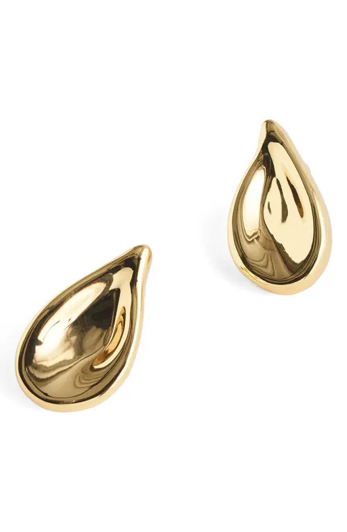 Madewell Droplet Stud Earrings in Antique Gold at Nordstrom | Nordstrom