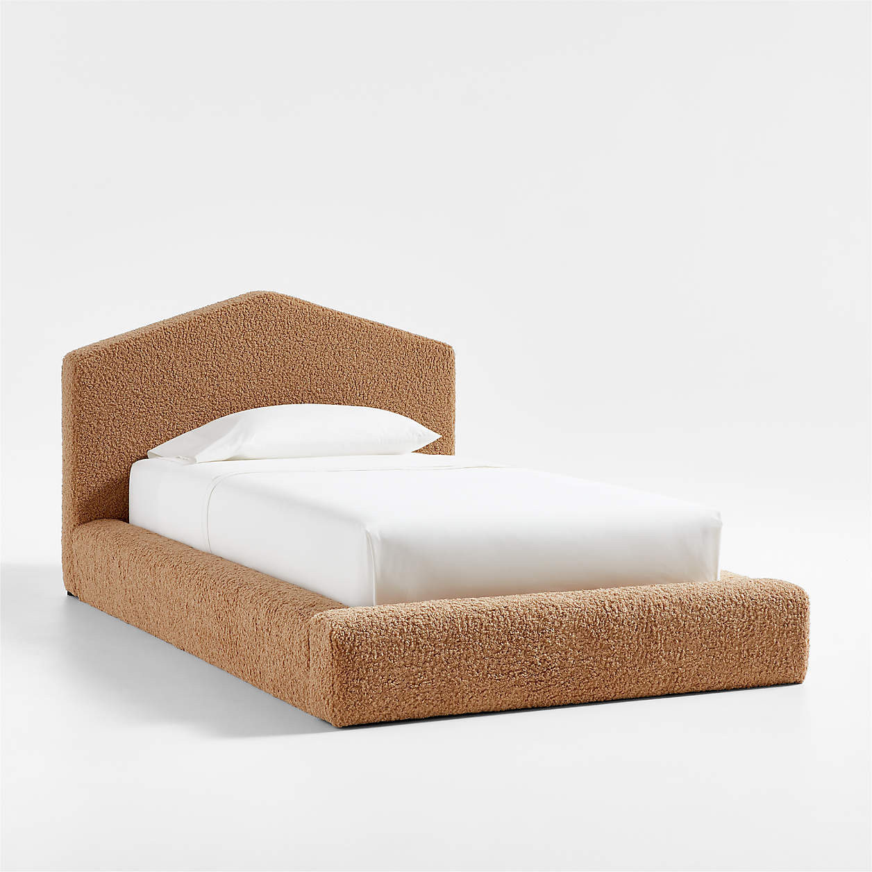 Tucker Brown Sherpa Kids Twin Bed by Jeremiah Brent + Reviews | Crate & Kids | Crate & Barrel
