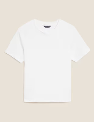 Pure Cotton Crew Neck T-Shirt | Marks & Spencer (UK)