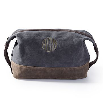 Waxed Canvas Travel Pouch | Mark and Graham