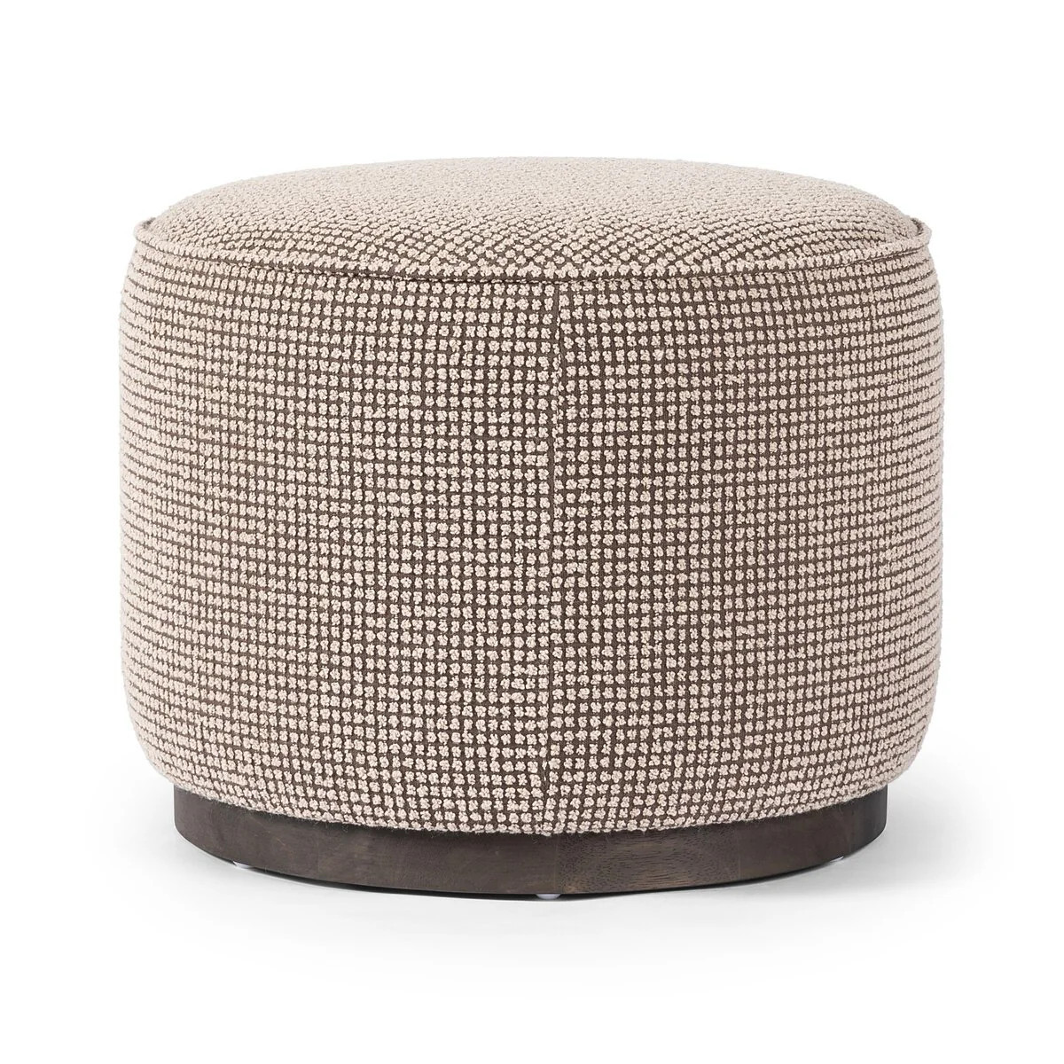 Elvina Round Ottoman | Heritage House