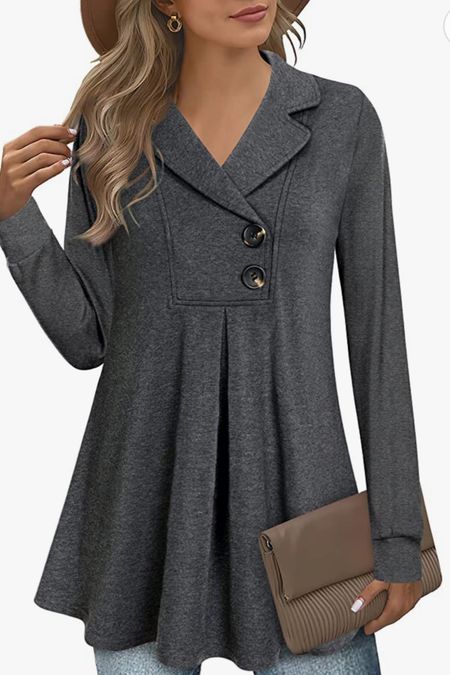 Perfect for Work,brunch  and winter dates this fabulous structured tunic will look amazing with jeans and leggings.

#LTKSeasonal #LTKunder50 #LTKstyletip