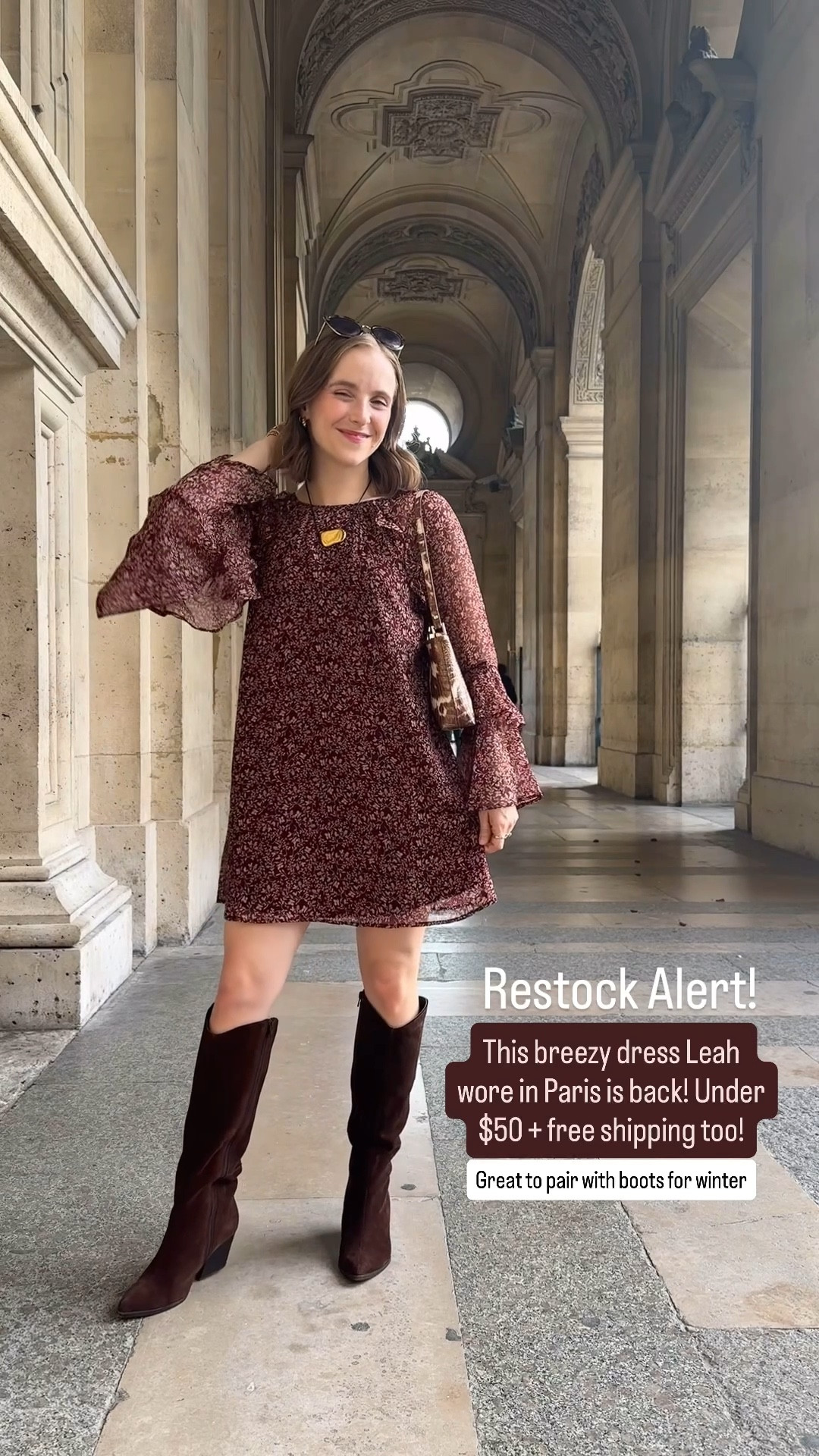 Restock alert! We love this boho dress to style with boots for winter. Wearing xs petite. Free shipping + under $50

#LTKSaleAlert #LTKFindsUnder50 #LTKPetite